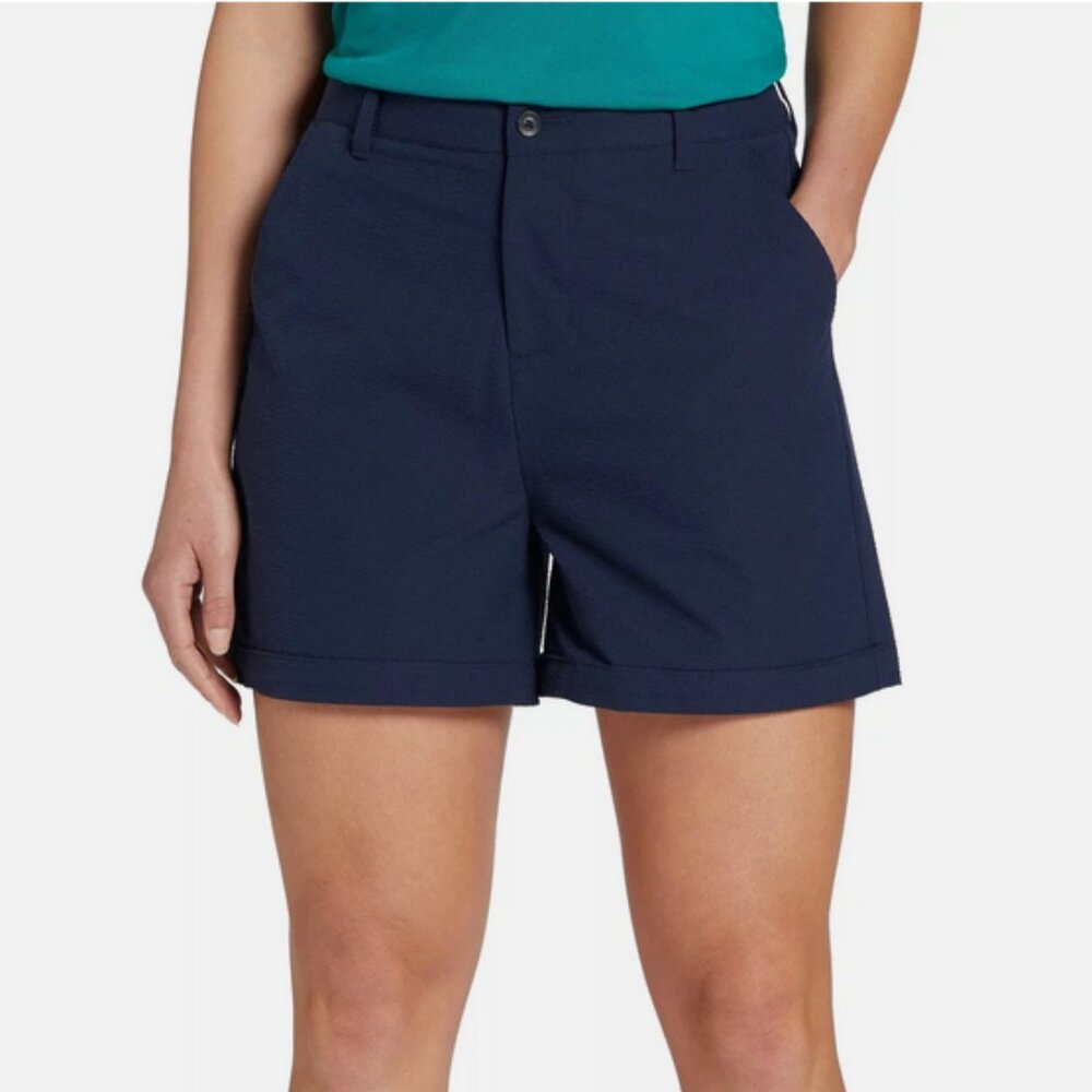 Walter Hagen Golf Shorts Size 6 Clubhouse Traditional 5” Navy NWT UPF 50